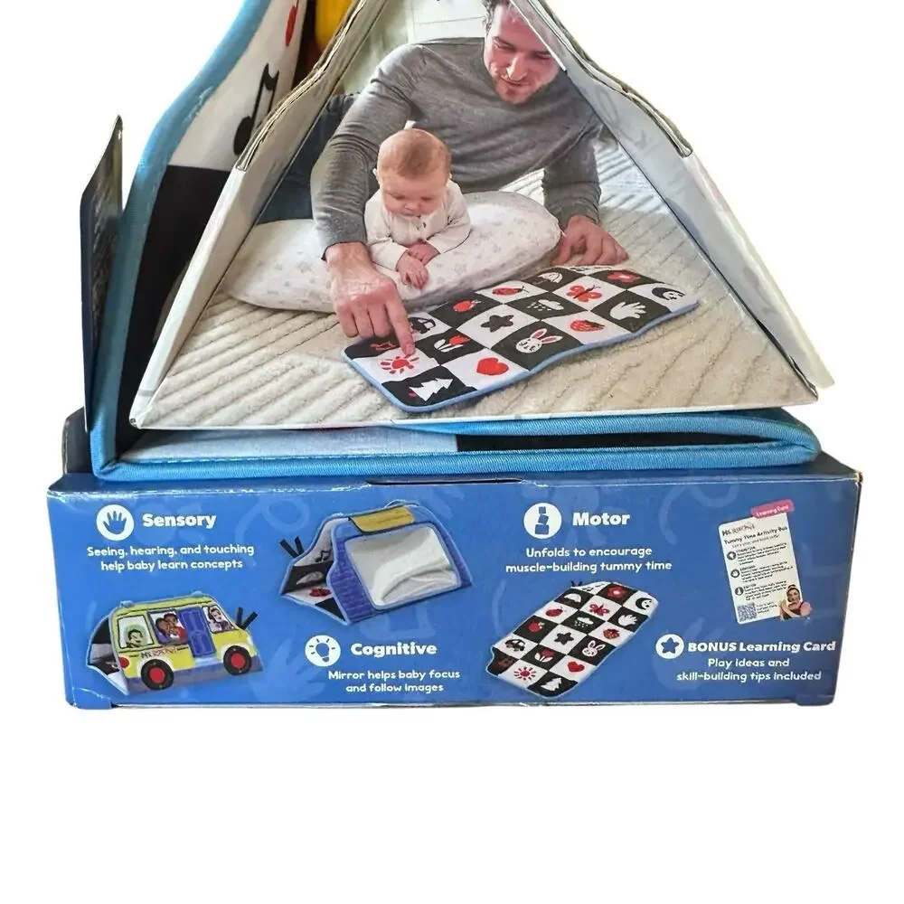 Ms Rachel Tummy Time Activity Bus Kids Play Toy Babies Toddlers NEW